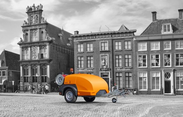 High pressure sewer cleaning trailer up to Ø 400 mm