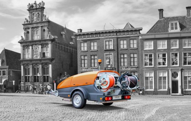 High pressure sewer cleaning trailer up to Ø 600 mm