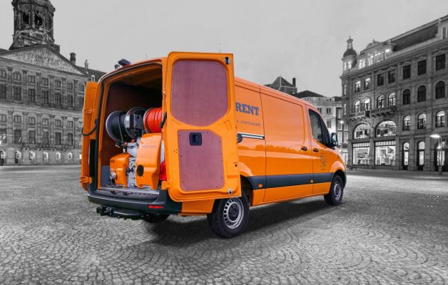 Hogedruk rioolreinigingsunit tot Ø 600 mm